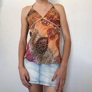 y2k Rampage beaded beach halter